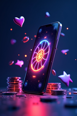Smartphone showing Mega Joker Slot app